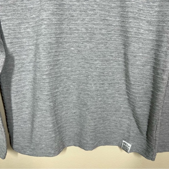 Azul by Moussy Gray Long Sleeve Textured Shirt Size Medium Casual - Picture 4 of 8